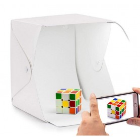 aafaqasia Mini Studio 40cm 2xLeds usb and 6xBackgrounds Mini Studio 40cm 2xLeds and 6xBackgrounds