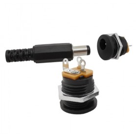 aafaqasia 5x DC Power Socket DC022 Male Female 12V 3A 5.5 x 2.1mm 5x DC Power Socket DC022 Male Female 12V 3A 5.5 x 2.1mm