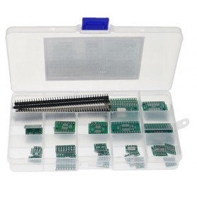 aafaqasia 70x PCB Board SMD Turn To DIP Converter SOP8 SOP10 SOP14 SOP16 SOP24 SOP28 70x PCB Board Kit SMD Turn To DIP Adapter C