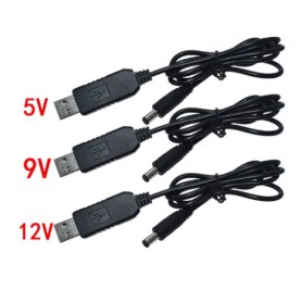 aafaqasia USB Power Boost line DC 5V to DC 5V 9V 12V Step UP Module 2.1x5.5mm Plug USB Power Boost line DC 5V to DC 5V 9V 12V St