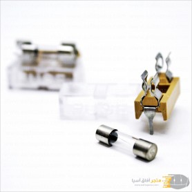 aafaqasia 2x Glass Fuse with Transparent Holder 0.2A-20A 5*20mm 250V 2x Glass Fuse with Transparent Holder 5*20mm Insurance Head