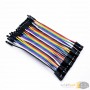 aafaqasia 40x Jumper Wire Dupont 10CM Cable Male-Male / Female-Male / Female-Female 40x Jumper Wire DuPont 10CM Cable Male-Male 