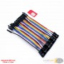aafaqasia 40x Jumper Wire Dupont 10CM Cable Male-Male / Female-Male / Female-Female 40x Jumper Wire DuPont 10CM Cable Male-Male 