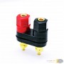 aafaqasia Banana plugs Couple Hexagonal Terminals Red Black Connector Amplifier Terminal Banana plugs Couple Hexagonal Terminals