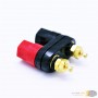 aafaqasia Banana plugs Couple Hexagonal Terminals Red Black Connector Amplifier Terminal Banana plugs Couple Hexagonal Terminals
