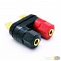 aafaqasia Banana plugs Couple Hexagonal Terminals Red Black Connector Amplifier Terminal Banana plugs Couple Hexagonal Terminals