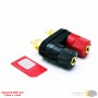 aafaqasia Banana plugs Couple Hexagonal Terminals Red Black Connector Amplifier Terminal Banana plugs Couple Hexagonal Terminals