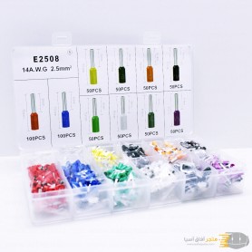 aafaqasia Terminal E2508 14AWG 2.5mm 600pcs Connectors Cord Wire Terminal E2508 14AWG 2.5mm 600pcs Connectors Cord Wire