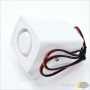 aafaqasia White Alarm Siren 105db Sound Alarm DC 12V Mini Horn Alarm Siren 105db Sound Alarm DC 12V Wired Indoor Siren for Home 